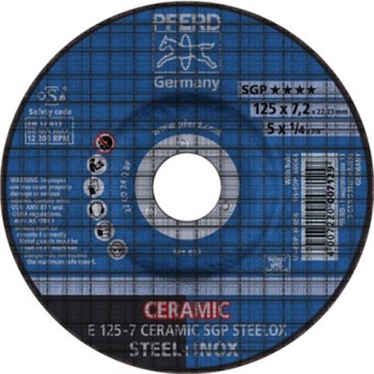 Disco Desbaste Metal Conico 180X07Mm Ceramic Sgp Steelox CAJA 10 UDS