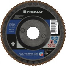 Disco Laminas Corind/Zircon 125 Mm Gr 60 Inox/Acero Promat