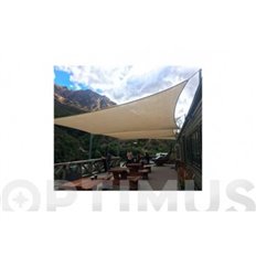 Toldo Vela Sombreo Cuadrado Grade Sail 340 Gr 5,4X5,4 M Tier