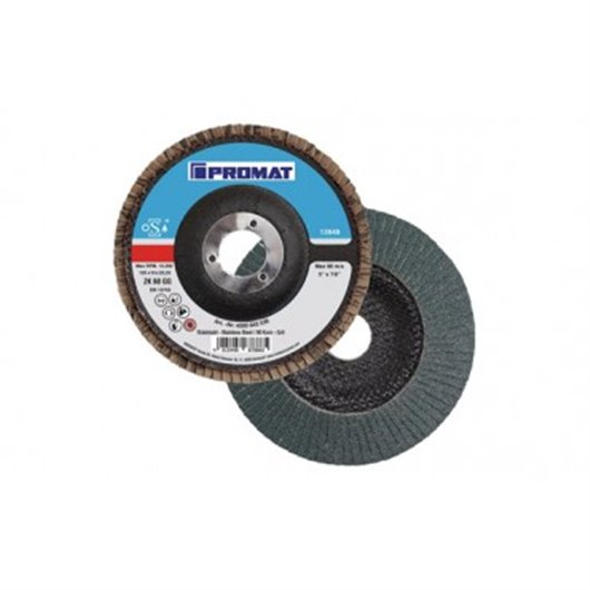 Disco Laminas Corind/Zircon 125 Mm Gr 40 Inox Promat