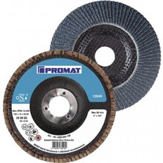 Disco Laminas Conico Corind/Zircon 125 Mm Gr 80 Inox Promat