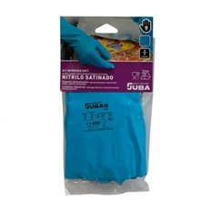 Guante Nitrilo Azul Satinado Talla 6-6,5 Juba