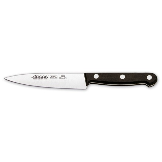 Cuchillo Cocina Cocinero 120Mm Mango Polioximetileno  Negro Inox Arcos 280304