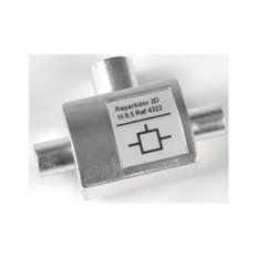 Repartidor Antena Coaxial 1 Hembra 2 Machos 9,5Mm Televes