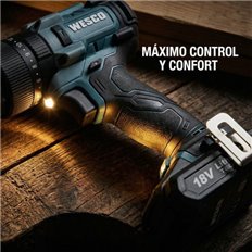 Taladro Percutor 18V, 60Nm 2 Baterias De 2.0 Ah Y Cargador