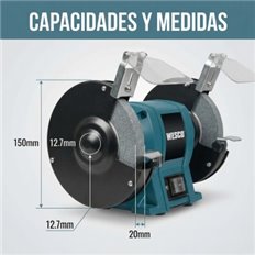 Esmeriladora 150 Mm 250W Wesco