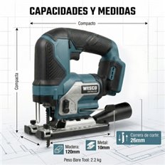 Sierra Calar 18V Corte 26Mm Wesco