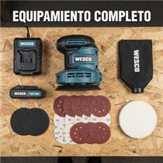 Lijadora Excentrica 18V Bateria De 2.0 Ah Y Cargador