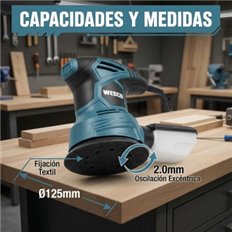 Lijadora Excentrica 240W 15Mm