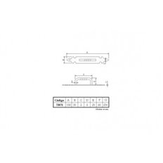 Tirador Salomonico Negro Placa 150X30Mm Imex El Zorro