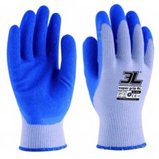 Guante Const. S07 P/Latex Rug Supergrip Pol/Alg Az 3L