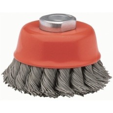 Cepillo Industrial Taza Amoladora 065 Mm / 0,5 Mm Alambre Trenzado Bellota