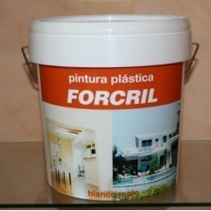 Pintura Plastica Mate 10 Lt Blanco Exterior Forcril Bupisa
