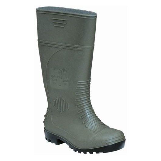 Bota Agua T39 Alta Pvc Verde Puntera/Plantilla P'Agua