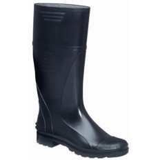 Bota Agua T39 Alta Monocolor Pvc Negro  P'Agua