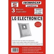 Bolsa Aspirador Sintetico Lg-7000 Thogar 3 Pz