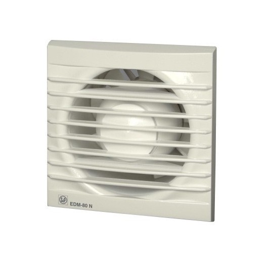 Extractor Baño Axial 80M3/H Con Temporizador Blanco Edm 80 Nt S P