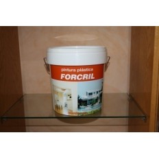 Pintura Plastica Mate 4 Lt Blanco Exterior Forcril Bupisa