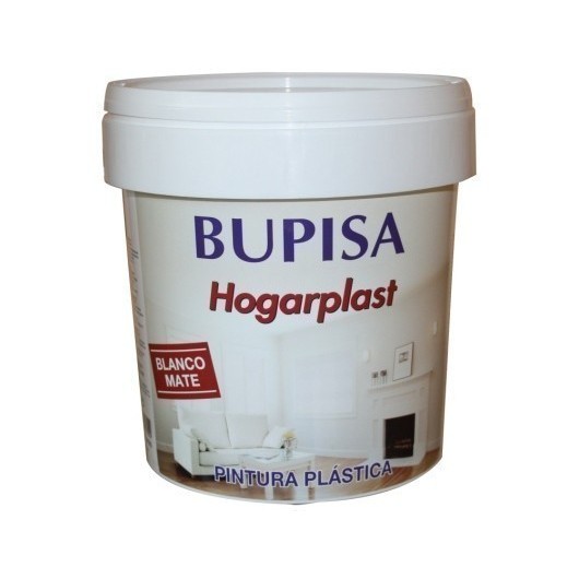 Pintura Plastica Mate 4 Lt Blanco Interior HogarPlastica Bupisa