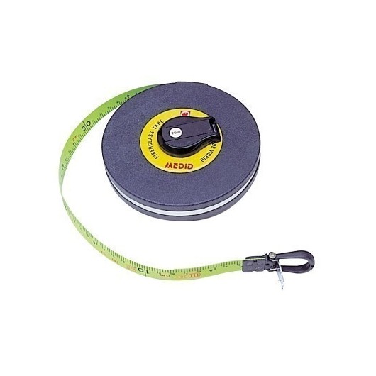 Cinta Metrica 20Mt-15,0Mm Fluorescente Fibra Vidrio Estuche Abs Medid