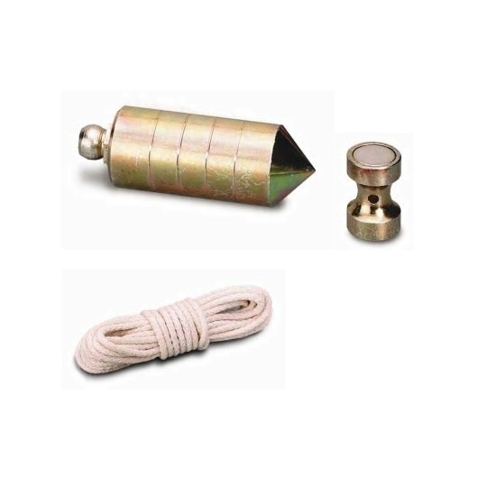 Plomada Albañil 0500Gr Nuez Magnetica Hierro Laton Nusac