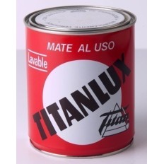 Pintura Plastica Mate 750 Ml Blanco Interior SInterior Al Uso Titan