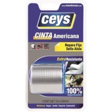 Cinta Adhesiva 50Mmx  5Mt Americana Plata Tack Ceys Ceys