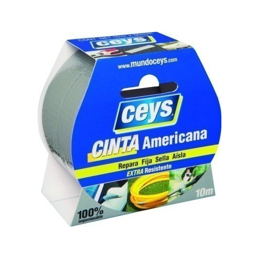 Cinta Adhesiva 50Mmx 10Mt Americana Plata Tack Ceys Ceys