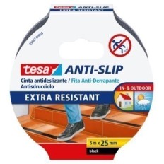 Cinta Antideslizante  25Mmx05Mt Adhesivo  Negro  Tesatape
