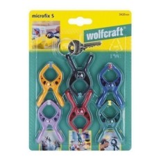 Pinza Fijacion Apriete Mini Multiusos Wolfcraft 6 Pz