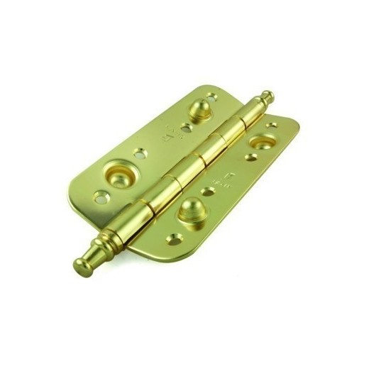 Bisagra Seguridad Canto Redondo 150X80Mm 905Cr Latonado Con Remate Becusa