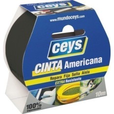 Cinta Adhesiva 50Mmx 10Mt Americana Negro Tack Ceys Ceys