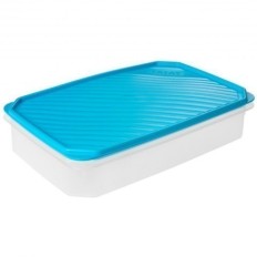 Hermetico Alimentos Rectangular 2,1Lt Azul Plastico Tatay