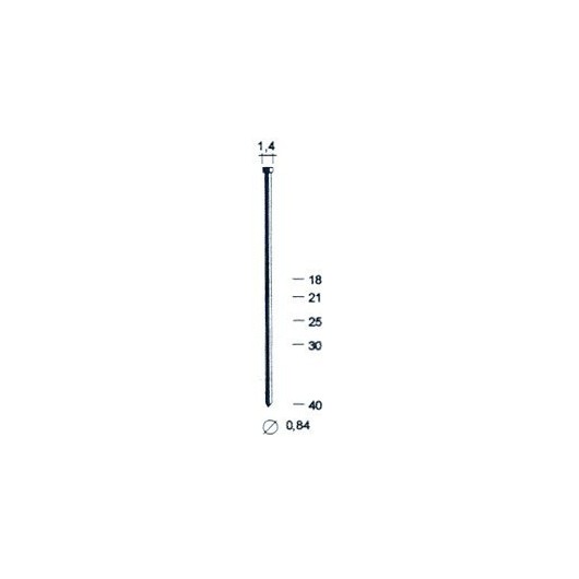 Punta Clavadora Neumatica Brads 0,8X25 Mm 8724 0,8 Mm 10000Pz Clavex