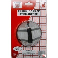 Filtro Cafe Permanente Nylon N.4 Tecnhogar