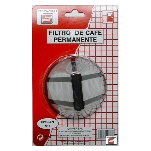 Filtro Cafe Permanente Nylon N.4 Tecnhogar