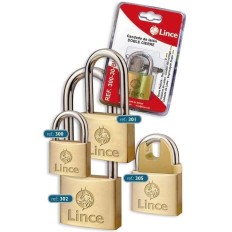 Candado Seguridad  40Mm Arco Extra Largo Laton Laton Lince