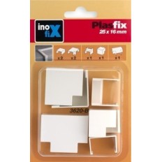 Canaleta Electricidad 25X16Mm Pvc Blanco Accesorios Inofix