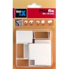 Canaleta Electricidad 35X16Mm Pvc Blanco Accesorios Inofix