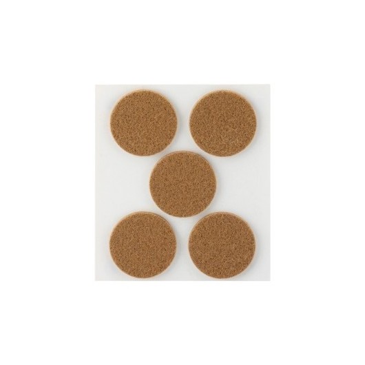 Fieltro Proteccion Ø 34Mm Adhesivo Redondo Sintetico Marron  Inofix