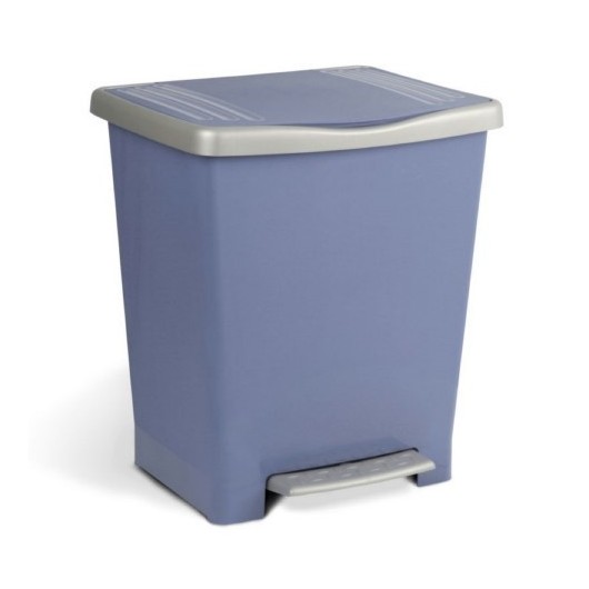 Cubo Basura  Con Pedal 22Lt Plastico  Azul Millenium Tatay