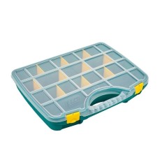 Estuche Clasificador  460X350X81Mm 21Separadores Fijos/Moviles Polipropileno Verde 24-26 Tayg