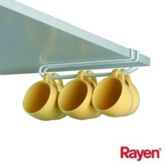 Colgador Estante Cocina Tazas Y Copas Acero Rayen