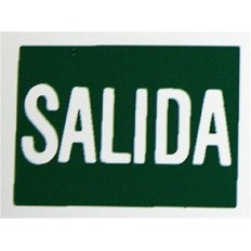 Placa Señal Adhesiva 297X210Mm Salida Poliestileno