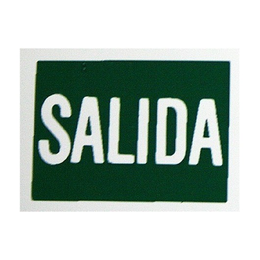 Placa Señal Adhesiva 297X210Mm Salida Poliestileno