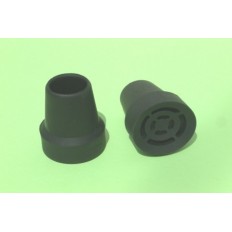 Contera Baston Plastico Negra 22 Mm.13522