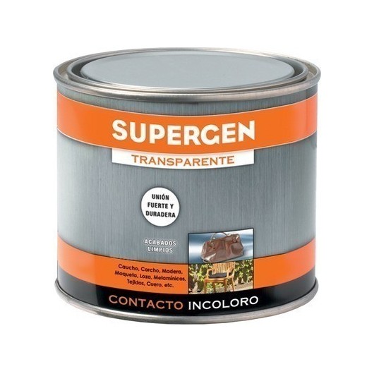 Pegamento Contacto 500 Ml Incoloro Supergen