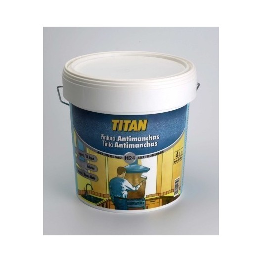 Pintura Antimanchas 750 Ml Blanco Mate Agua Titan