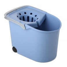 Cubo Agua Con Escurridor Tatay Azul Con Ruedas 10320