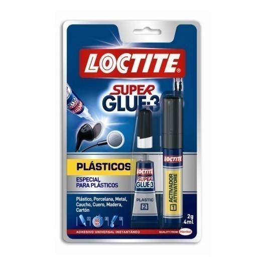 Pegamento Instantaneo 2+4 Ml Super Plastics Loctite